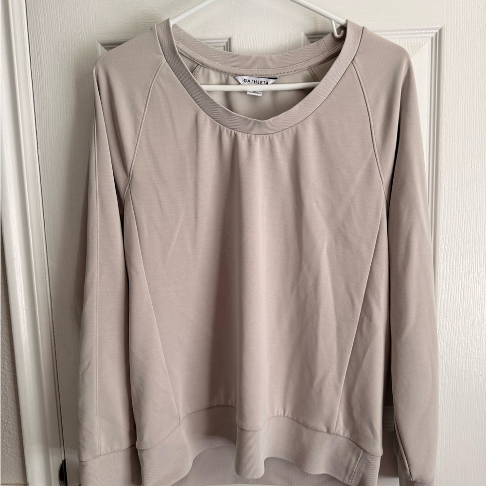 Athleta Women's Cream Long Sleeve Top